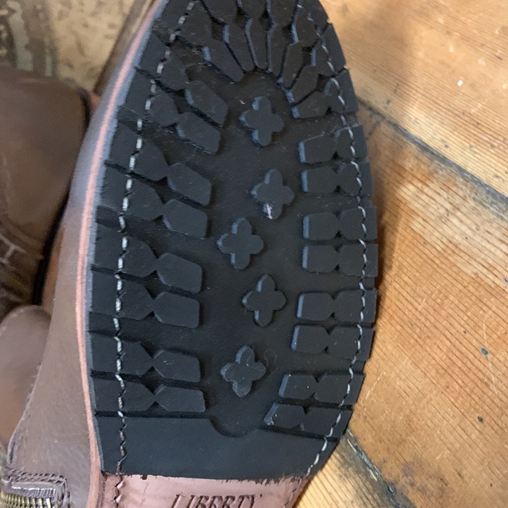 New in box Liberty Black leather, handmade harness bootie. - Picture 5 of 6